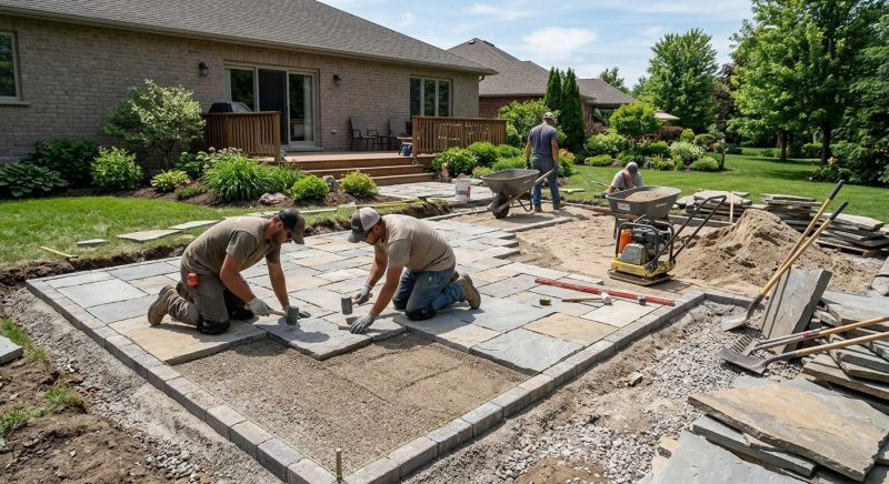 Clay Pavers Installation in Boston, MA