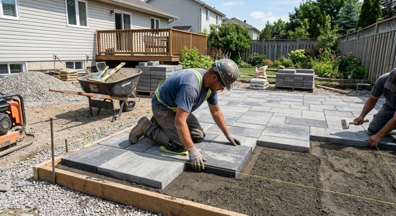 Sandstone Pavers Installation in Fairfield County, CT